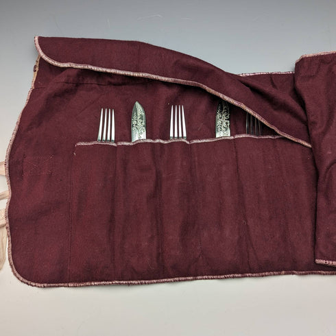 1930年代 英国ヴィンテージ シルバープレート製 デザートカトラリー6ペアセット John Round